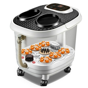 泡腳桶 足浴盆 熏蒸足浴盆全自動 電動加熱洗腳盆足療按摩泡腳機深桶足浴器家用「限時特惠」