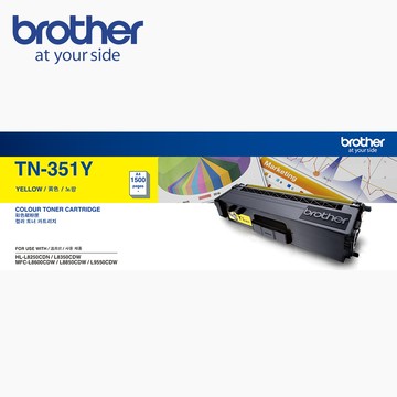 Brother TN-351Y 原廠黃色碳粉匣
