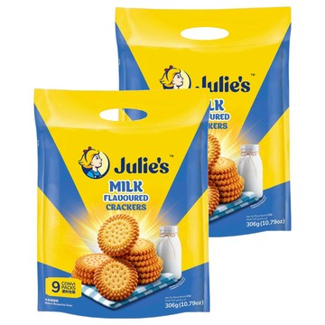 Julie's 茱蒂絲 牛奶味餅乾 9包裝  306g  2袋