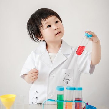 高端兒童小小科學家白大褂學生少年宮科研發明家實驗室化學工作服