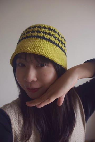 手工編織毛帽 • 黃閃電 |手作|毛線|鉤針| 其他尺寸可訂製