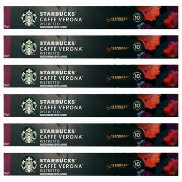 STARBUCKS 星巴克 佛羅娜單品膠囊咖啡 Nespresso咖啡機適用  5.5g  10顆  6盒