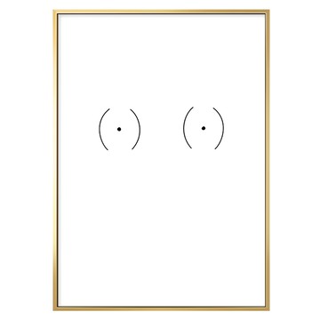 有框畫  59.4 x 42cm  金色