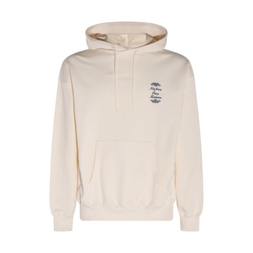 Drole De Monsieur - Cream Cotton Le Hoodie Slogan Ornements Sweatshirt