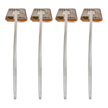 巧巧 長柄牆面清潔刷  白色 + 橘色  4支