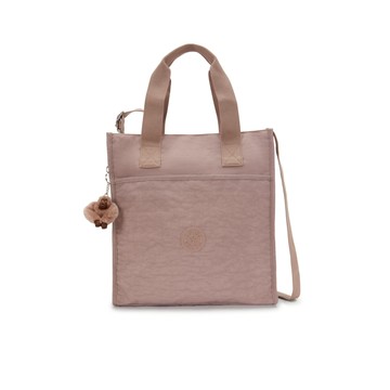 復古粉手提斜背托特包-INARA L