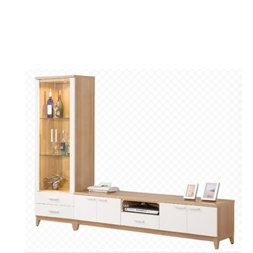 AS DESIGN 雅司家具-元韓原木雙色8尺L櫃-240*40*181.8cm