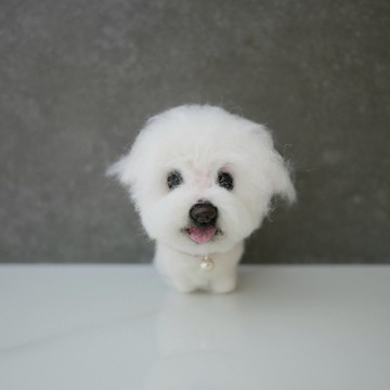 馬爾濟斯客製化羊毛氈  寵物客製 公仔