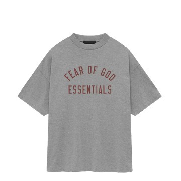 ESSENTIALS JERSEY CREWNECK TEE DARK HEATHER