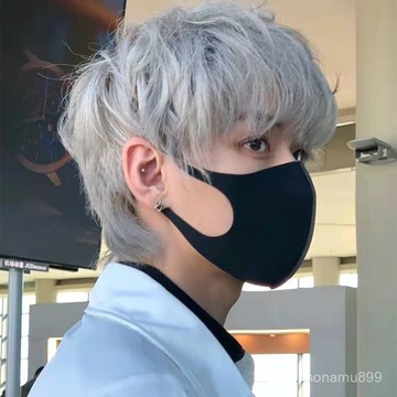 髮飾館🥇假髮男短直髮韓係微分碎蓋日常可斜可齊劉海短髮奶奶灰男生全頭套自然 逼真 造型裝扮 修飾臉型 新款 增加髮量