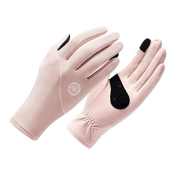 GOLOV.EJOy 德絨滑雪內襯手套 輕便型機車手套  均碼  粉色