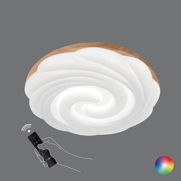 【台灣認證】 RBG 雅致木質漩渦吸頂燈 L11-C2418S-55W、75W、95W