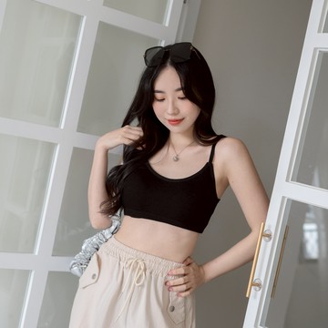 細肩可調後釦短版BRA TOP背心小可愛 ST1173-9【現貨】