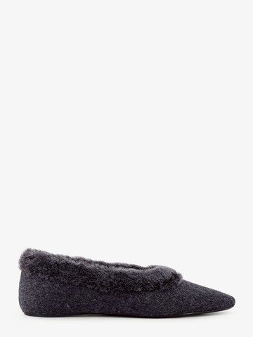 Shearling edge wool ballerinas - TOTEME - gender_Woman
