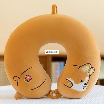 可開發票☆【臺灣精品】💕卡通可愛護頸u型枕護頸椎學生護頸枕辦公室旅行u型枕記憶棉可拆洗