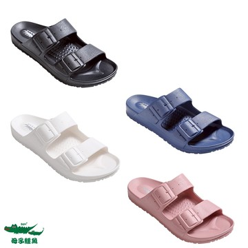 母子鱷魚 全台唯一官方直營 雙扣環休閒氣墊拖鞋-多色-童鞋