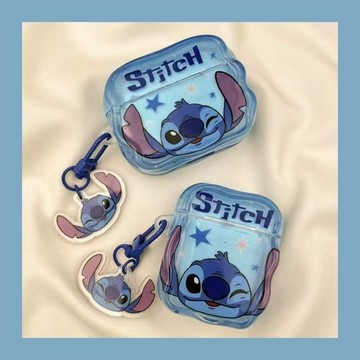 耳機保護套🎀 眨眼史迪奇適用Airpods pro2保護套藍牙無綫蘋果3代4代新款掛件
