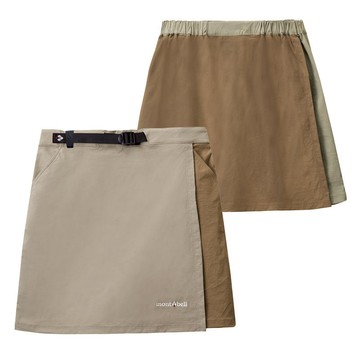 ├登山樂┤日本 Mont-Bell Stretch.O.D.Wrap 女短褲裙 淺卡 # 1105583LK/SD