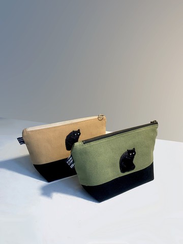 sneakystar撞色化妝包