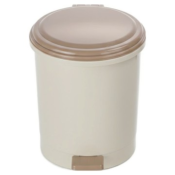 KEYWAY 聯府 朝代垃圾桶 4.5L  小(240 x 196 x 240mm)  棕色 + 米色