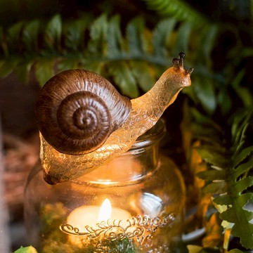 掬涵 仿真大蝸牛花盆花瓶魚缸裝飾掛件擺件禮品禮物勵志花園陽臺