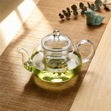 泡茶壺家用玻璃高級感水壺茶壺帶內膽過濾花茶壺高硼硅茶具實用
