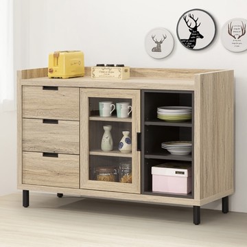 MUNA家居  羅亞4尺餐櫃下座/碗盤櫃  120X45.5X84cm