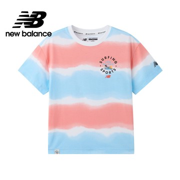 【New Balance】 NB 童裝渲染衝浪上衣_中性_桃紅/藍色_7EF2203WRD