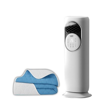 【SONGEN松井】冷暖兩用溫潤防燥電暖器/水冷扇/循環扇(SG-235ACW+石墨烯機能被)