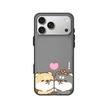 iPhone 17 Pro Max Clear (相機按鈕) 酷墨灰 - 嗨小強 Hi John - 柴圓情侶