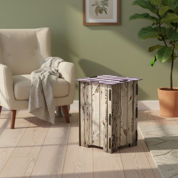 義大利MIHO華麗立體組裝木製椅凳/椅子/穿鞋椅(Checkmate)