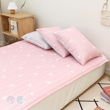 CHOUETTROOM 比熊蜜桃絨鋪棉墊  粉色  110 x 200cm