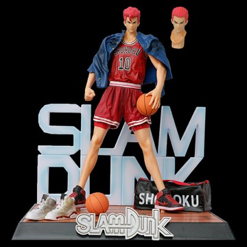 灌籃高手櫻木花道流川楓赤木晴子湘北隊手辦場景模型動漫擺件禮物