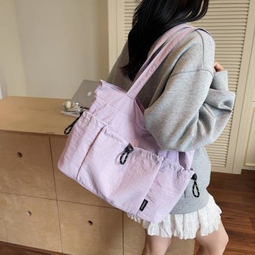 新款女包休閑通勤大容量手提斜挎包女新潮流輕便大學生上課托特包