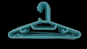 收納王妃 多功能內掛勾衣架 40cm 10個  藍色  3組