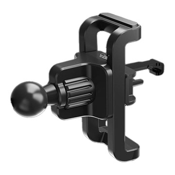 brucE 喬楀 手機架通用型底座 移動式框形滑軌冷氣孔支架 BR002  黑色  1個