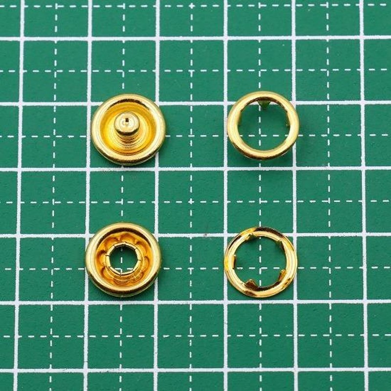 スナップ ボタン 11mm 50組セット 全4色 スナップボタン 手芸 修理 種類 ハンドメイド リングスナップ アメリカンホック アメリカンスナップ  小さめ 大きめ 金具 | LINEショッピング