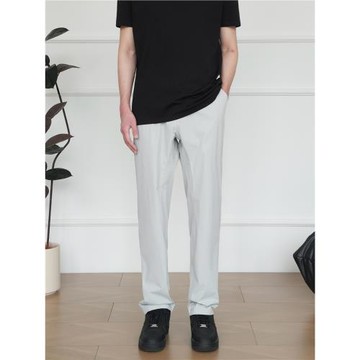 (免運)CEZPHISON素版輕薄速干休閑直筒長褲純色簡約通勤百搭寬松褲子男