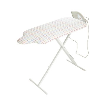 日本【YAMAZAKI】人型立地式燙衣板(繽紛格紋)