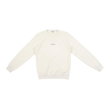 Stone Island Kids 象牙白長袖衛衣