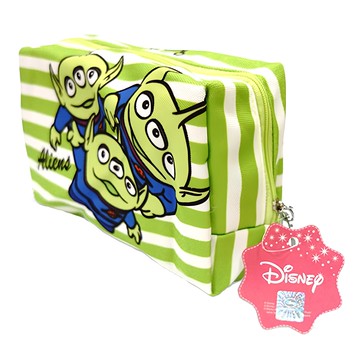 收納王妃 迪士尼麻布大容量化妝包 20 x 13 x 8cm  三眼  1個