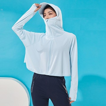 防曬外套連帽夾克-冰絲彈力透氣UPF50+女防曬衫7色74ak1【獨家進口】【米蘭精品】