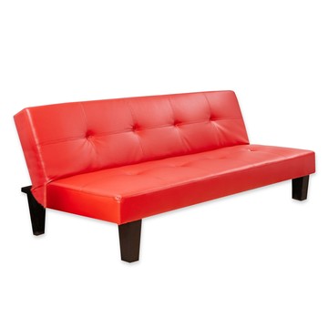 【班尼斯】 Mo Luoge 摩洛哥 皮革沙發床/三人沙發/皮沙發/沙發-大紅色