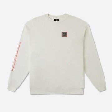 CONVERSE FUTURE UTILITY GRAPHIC LOOSE CREW 大學T 男 白-10026527-A02