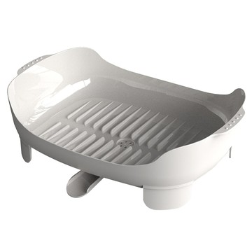 tof 寬型瀝水架  象牙白  1個