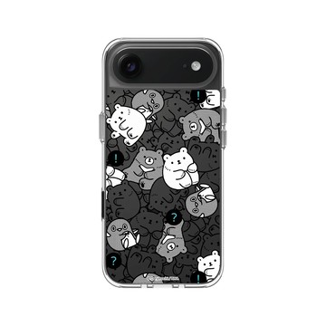 iPhone Air Clear Case（相機按鈕） 透明 - 白白日記 Darylhochi - 眾裏尋他 (黑白)