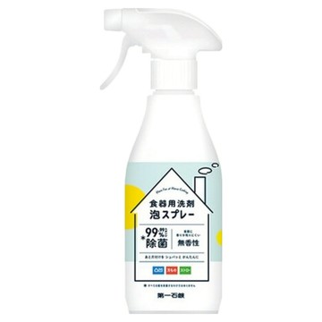 第一石鹼 噴霧式洗碗精 300ml  噴式泡沫  無須刷洗  按壓式噴霧瓶  1瓶