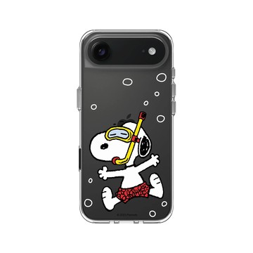 iPhone Air Clear Case（相機按鈕） 透明 - 史努比 Snoopy - 潛水趣
