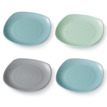 祥源美餐具密胺盤子商用餐廳飯店菜盤餐盤仿瓷塑料自助快餐盤方盤