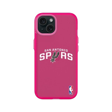 iPhone 15 Clear 粉漾桃 - NBA - Logo-聖安東尼奧馬刺 San Antonio Spurs - Light
